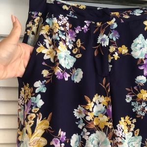 Flowy floral pants